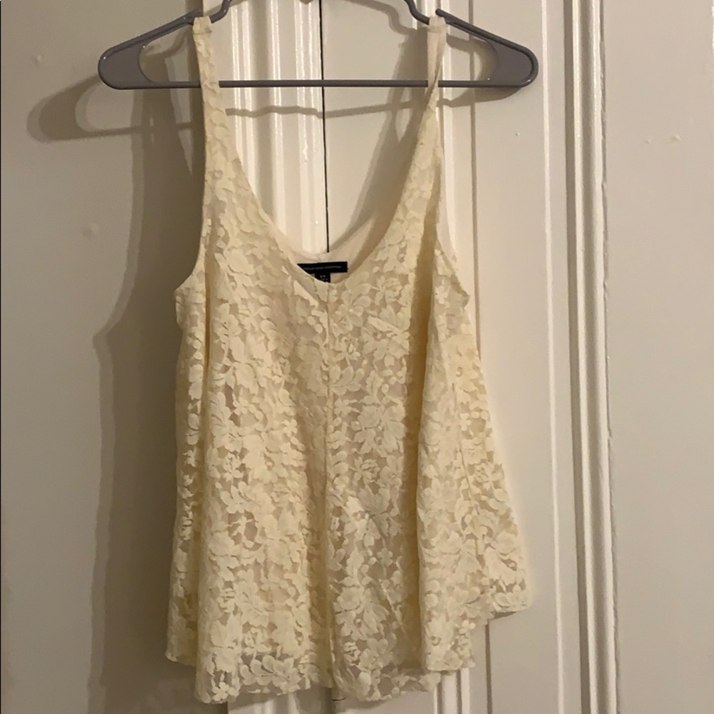 White Lace Tank Top